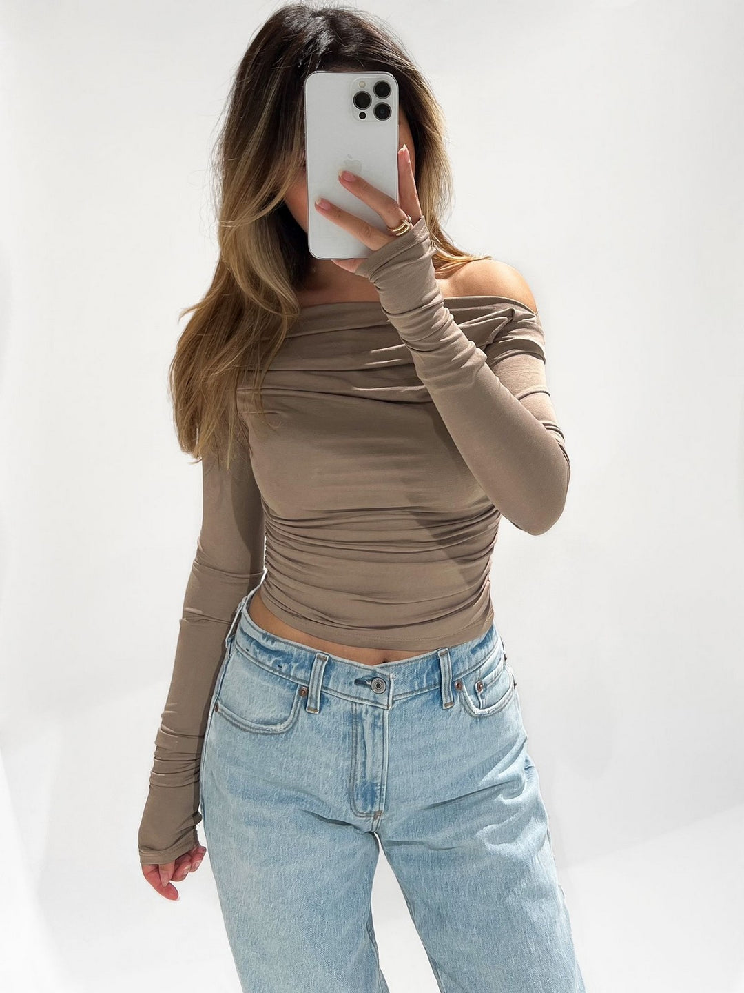 June Top Taupe