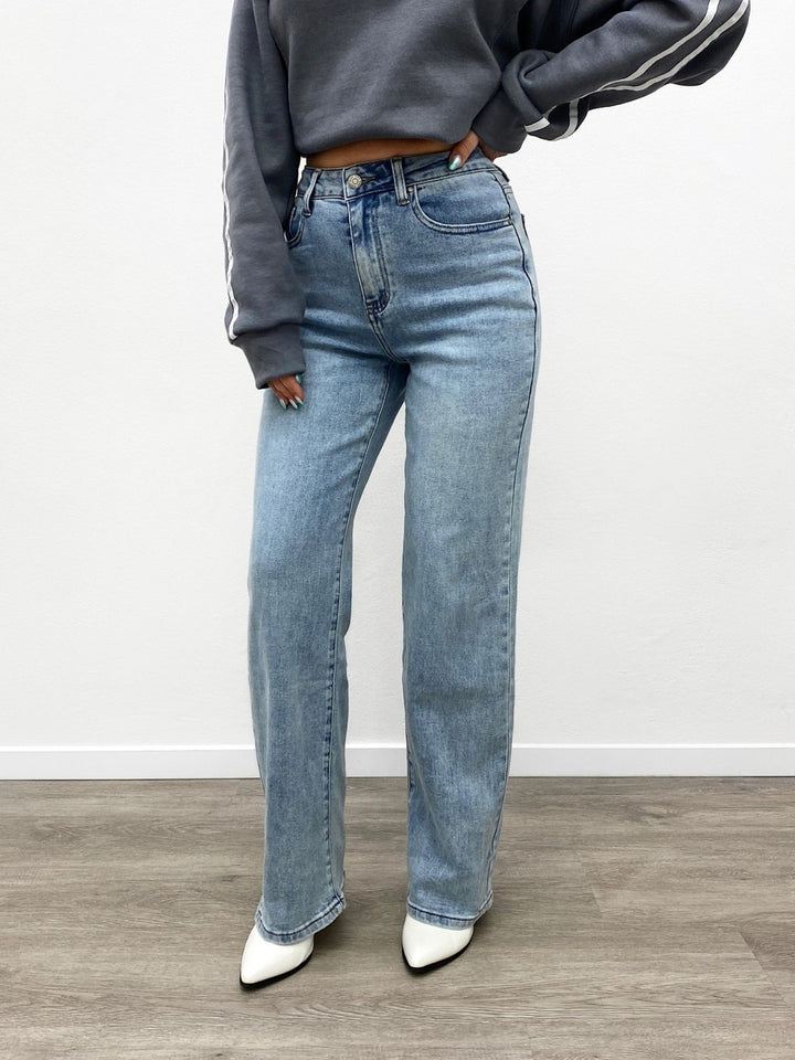 Yade Wide Leg Jeans Blue