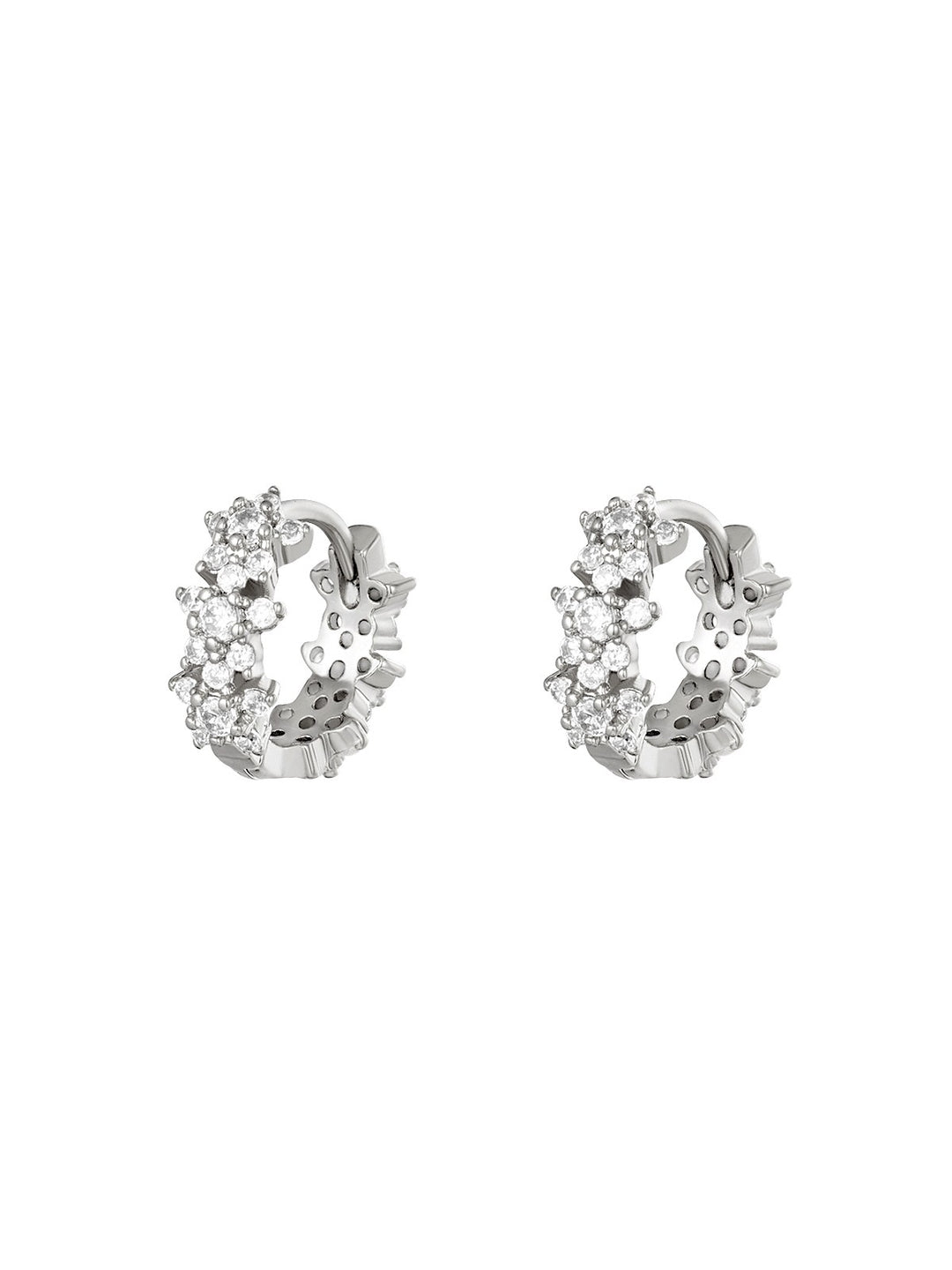 Earrings Diamonds Silver