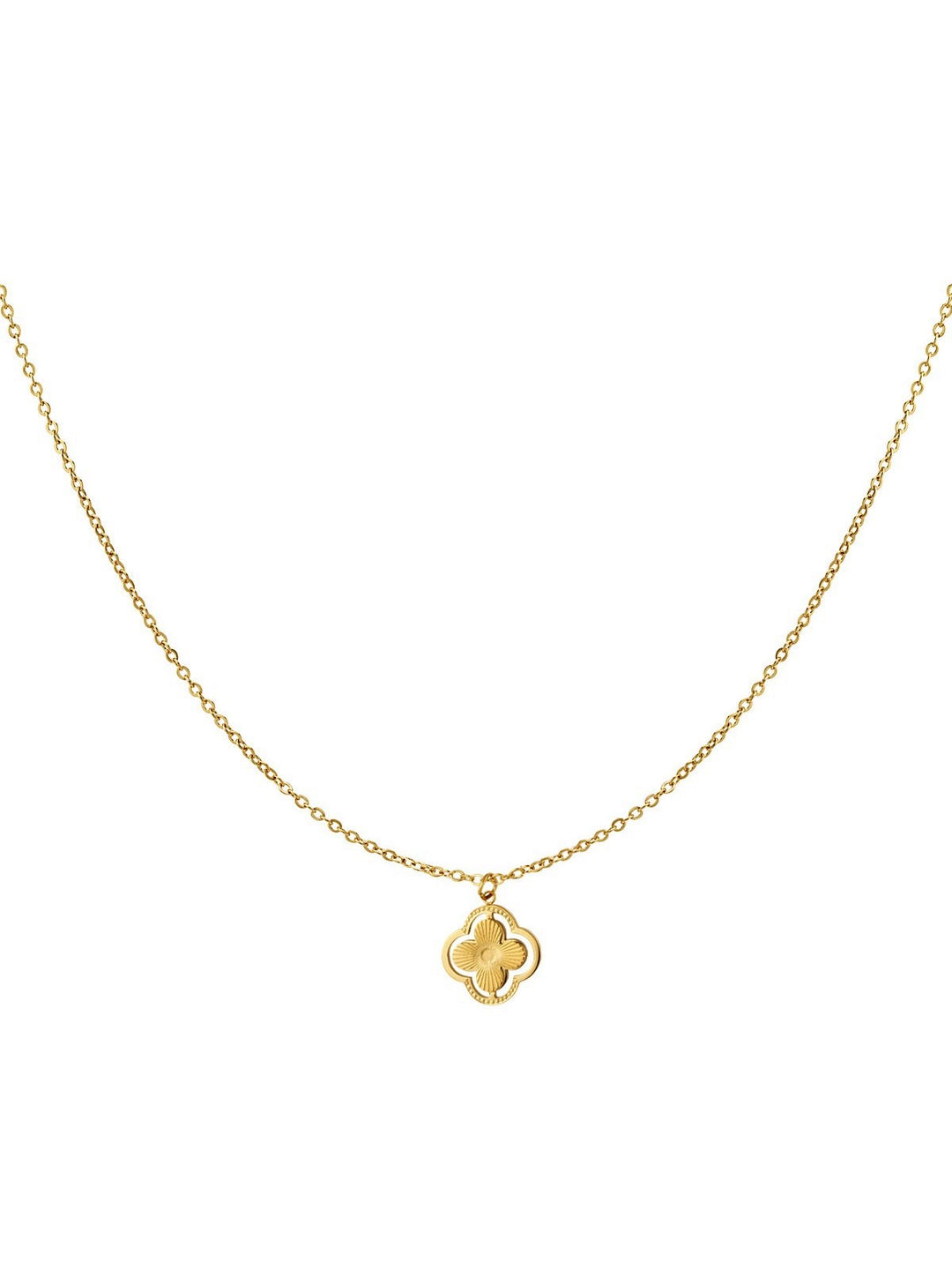 Necklace Double Clover Gold